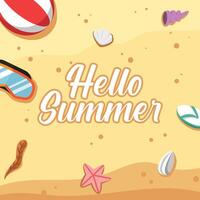 background for summer season vector