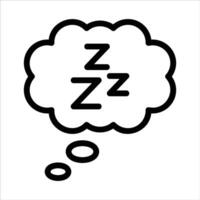 sleep in flat design style vector