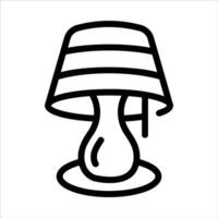 lamp in flat design style vector