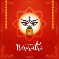 Happy Navratri Indian festival celebrartion decorative background vector