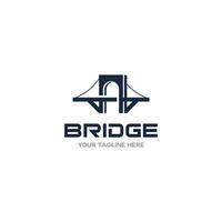 Bridge Logo design template. Simple and clean flat design of bridge vector template. bridge logo for business. Suitable for your design need, logo, illustration, animation, etc.