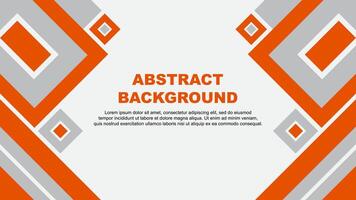 Abstract Orange Background Design Template. Banner Wallpaper Vector Illustration. Orange Cartoon