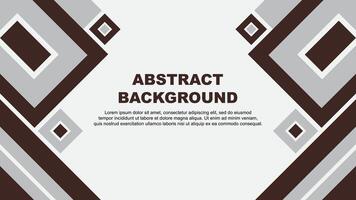 Abstract Brown Background Design Template. Banner Wallpaper Vector Illustration. Brown Cartoon