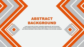 Abstract Orange Background Design Template. Banner Wallpaper Vector Illustration. Orange Design
