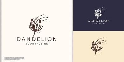 diente de león logo modelo lata ser utilizar para general empresa nombre. vector