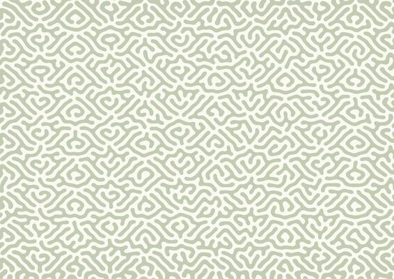 Turing reaction diffusion pattern with abstract motion. Vector illustration of chemical morphogenesis Curvy doodle.