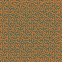 Orange and green organic turing pattern irregular lines background vector