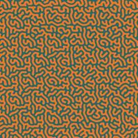 Orange and green organic turing pattern irregular lines background vector