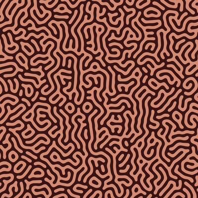 Diffusion seamless patterns. Modern bio organic Turing design