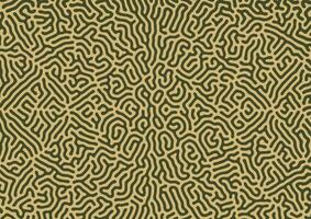 Turing reaction diffusion pattern with abstract motion. Vector illustration of chemical morphogenesis Curvy doodle.