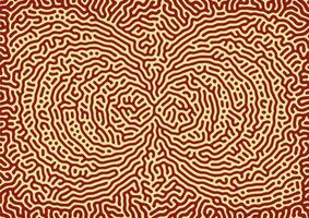 Round shape turing patterns background design vector