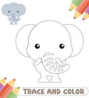 Hand-drawn colouring book for kids vector