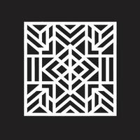 resumen elegancia negro icono con vector logo y dinámica geométrico diseños infinito anglos elegante vector logo diseño representando negro resumen geométrico formas