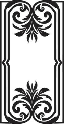 Eternal Glamour Monochromatic Emblem Showcasing Art Deco Frame in Vector Deco Elegance Sleek Vector Logo Design with Art Deco Frame
