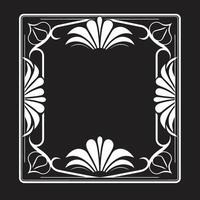 Deco Elegance Sleek Icon Showcasing Art Deco Frame in Vector Glamorous Lines Elegant Vector Logo Featuring Art Deco Frame Design