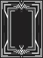 eterno belleza vector logo diseño con Arte deco marco en negro lujo fusión negro icono exhibiendo Arte deco marco en vector