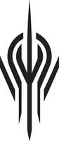 Pixelated Progress Elegant Cybernetic Emblem in Sleek Black Binary Brilliance Monochrome Abstract Symbol for Cybernetic Sophistication vector