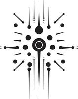 Robo Rapture Elegant Vector Logo Illustrating Cybernetic Harmony Data Dream Chic Cybernetic Emblem in Monochromatic Design