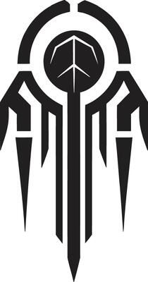 Neural Net Elegance Chic Abstract Cybernetic Symbol Digital Nexus Sleek Emblem Illustrating Cybernetic Harmony