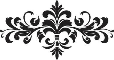 Heritage Hues Vintage European Border Logo in Elegant Black Epoch Elegance Monochrome Logo Design with European Border vector