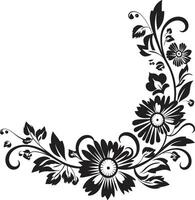 intrincado tintas elegante decorativo garabatear icono en pulcro negro curvas y encantos elegante vector logo destacando garabatear decoraciones