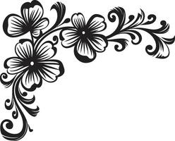 Curves and Charms Monochrome Doodle Decorative Element in Stylish Design Artistic Adornments Stylish Vector Design with Decorative Doodle Elements