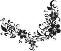 Ornate Outlines Sleek Vector Design Highlighting Doodle Decorative Element Whirlwind of Whimsy Monochrome Logo Design with Decorative Element