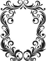 Serene Scrolls Doodle Logo with 90 Words Frame Quirky Quill Doodle Delight in Black Vector