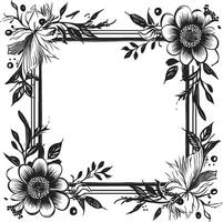 Enigmatic Exploration Discovering the Mystery of Doodle Decorative Frame Vector Black Logo Symbol Cosmic Carousel A Whirlwind of Designs in Doodle Decorative Frame Vector Black Logo Elegance