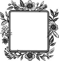 Artistic Allegro A Harmonious Blend of Creativity in Doodle Decorative Frame Vector Black Logo Symbol Noir Odyssey Navigating the Elegance of Doodle Decorative Frame Vector Black Logo Design