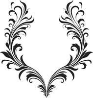 Ethereal Intricacies Crafting Elegance in Black Doodle Frame Logo Dive into the world of ethereal doodle decorative frames, creating an iconic symbol in mesmerizing black. Symphonic Scrolls Harmonizi vector