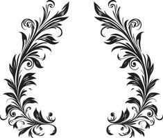 Abstract Allegory Picturing Creativity in Doodle Frame Black Logo Symbol Unveil the creative narrative within an abstract doodle decorative frame, forming a distinctive black logo. Ornamental Odyssey vector