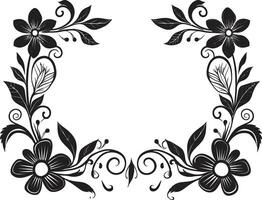 Sculpted Spirals Elegant Decorative Doodle Frame Icon in Monochrome Fanciful Flourishes Stylish Vector Icon Featuring Doodle Decorative Frame Elements