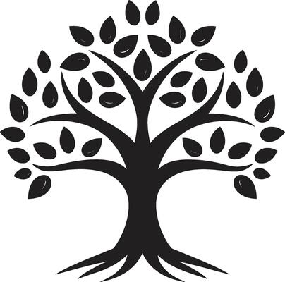 Sustainable Growth Iconic Black Symbol of Tree Plantation Green Legacy Dynamic Vector Logo Design for Tree Plantation