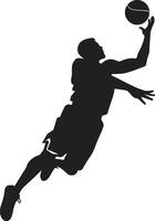 Dunk Dynamo Vector Art for High Octane Hoopers Gravity Glider Basketball Player Dunk Icon in Vector Grandeur