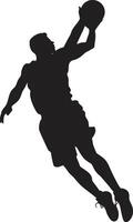 Slam Saga Basketball Player Dunk Vector Icon in Vector Epic Dunk Dimensions Vector Logo for Hoop Space Explorers