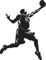 Aerial Allegiance Dunk Vector Icon for Devoted Hoopers Sky Surge Vector Design for Surging Dunk Performances