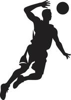 Slam Symphony Basketball Player Dunk Vector in Harmonious Design Sky Sovereign Vector Logo for Dunk Royalty