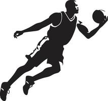 Rim Radiance Dunk Vector Icon for Hoop Luminaries Dunk Dynasty Declarations Basketball Player Vector Logo Statements