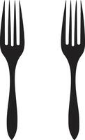 Epicurean Etiquette Emblem Fork and Knife Icon in Refined Vector Artistry Fine Dining Mark Vector Logo for Culinary Class with Fork and Knife