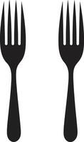 Culinary Craft Crest Vector Design for Sophisticated Culinary Representation Gourmet Dining Insignia Fork and Knife Icon in Vector Artistry