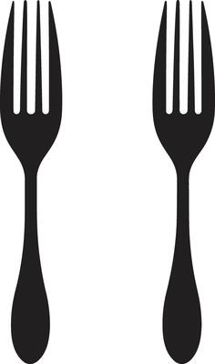 Bistro Blade Badge Vector Design for Stylish Culinary Representation Utensil Elegance Badge Fork and Knife Vector Icon for Culinary Excellence