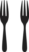 Epicurean Etiquette Emblem Vector Logo for Refined Culinary Symbol Bistro Blade Badge Vector Design for Stylish Culinary Representation
