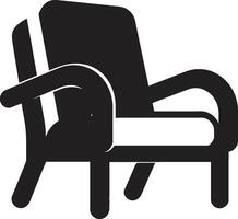 tranquilo tendencias Insignia moderno relajante silla vector icono para calma espacios urbano elegancia insignias vector diseño para de moda relajante silla ilustración