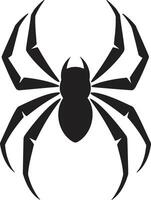 Eight Legged Majesty Crest Elegant Spider and Web Vector for Graceful Impact Creepy Crawler Badge Spooky Spider Logo with Intricate Web Design