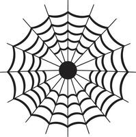 Spinneret Spectacle Insignia Artistic Spider and Web Design for Dynamic Impact Webbed Elegance Crest Stylish Spider Logo with Intricate Web vector