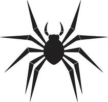 Vector Venom Insignia Striking Spider Logo for Edgy Design Impact Webbed Wonder Crest Marvelous Spider and Web Vector for Captivating Branding