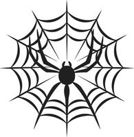 girar obra maestra Insignia ingenioso araña y web icono para impactante marca aracno elegancia insignias elegante araña con araña web vector