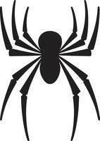 pegajoso situación cresta enredado araña web logo con arácnido girar obra maestra Insignia ingenioso araña y web diseño para impactante marca vector