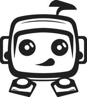 Pint sized Pal Crest Small Robot Chatbot Icon for Compact Connections Byte sized Bot Badge Vector Icon of a Compact Robot for Chat Assistance